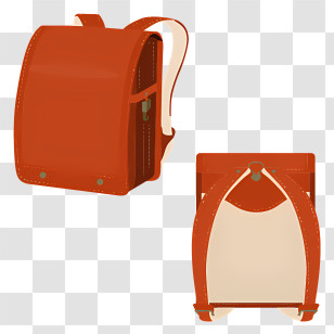Leather Backpack - Red School Bag Accessory Transparent PNG