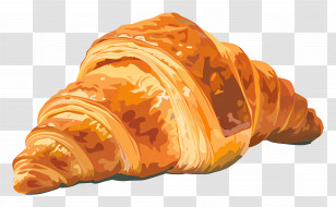 Croissant Pastry Snack Bread Wheat Flour Transparent PNG