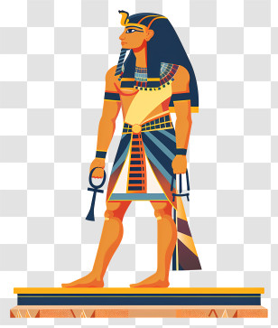Egypt - Egyptian Pharaoh Character Illustration Transparent PNG