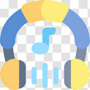 Listening Music - Colorful Headphones With Music Note Transparent PNG