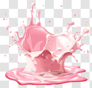 Splash - Pink Liquid Splash Illustration Transparent PNG
