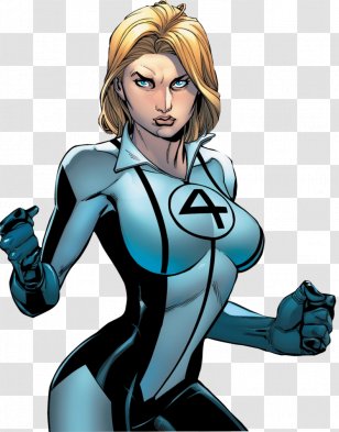 Invisible Woman Fantastic Four Jack Kirby Marvel Comics Female - Watercolor Transparent PNG
