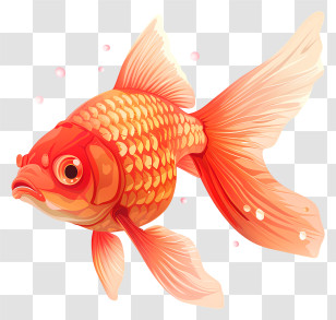 Goldfish - Golden Fish Illustration Transparent PNG