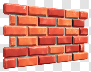 Brick Wall - Red Brick Wall Transparent PNG