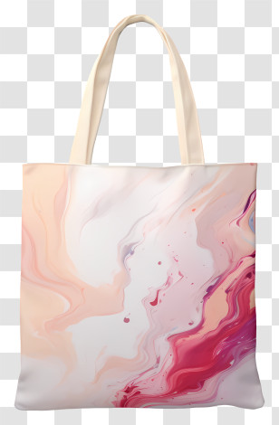 Tote Bag - Marble Pattern Tote Bag Transparent PNG