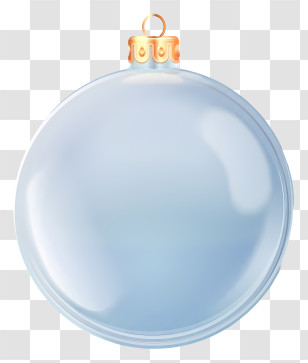 Glass Ornament - Blue Round Christmas Ornament Transparent PNG
