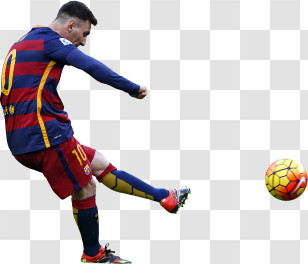 Sports - Soccer Player Kicking A Ball Transparent PNG