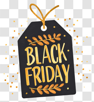 Black Friday Tag - Black Friday Sale Tag Transparent PNG
