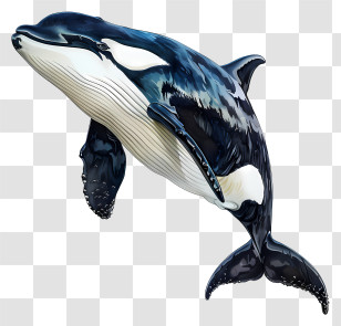 Killer Whale - Majestic Orca Whale In The Ocean Transparent PNG