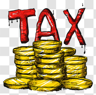 Tax - Tax Coins Illustration Transparent PNG