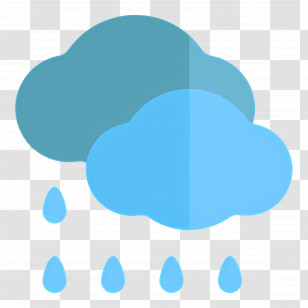 Raining Cloud - Clouds With Rain Droplets Illustration Transparent PNG