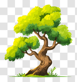 Tree Logo - Lush Green Tree Illustration Transparent PNG