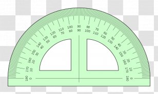 Protractor Drawing Ruler Triangle - Compass - Angle Transparent PNG