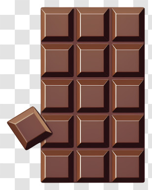 Chocolate - Delicious Milk Chocolate Bar Transparent PNG