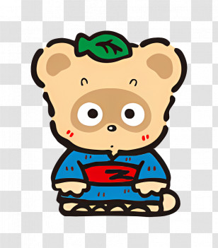 Pokopon - Tanuki With Leaf Cartoon Transparent PNG