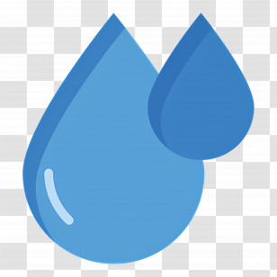 Water Drop - Blue Water Droplets Illustration Transparent PNG