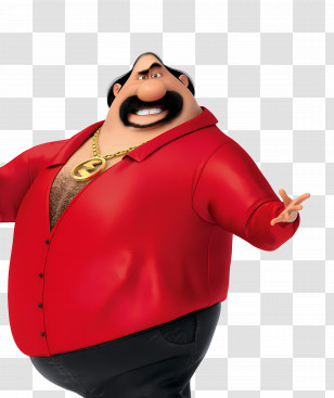 Despicable Me 2 - Cartoon Character In Red Attire Transparent PNG