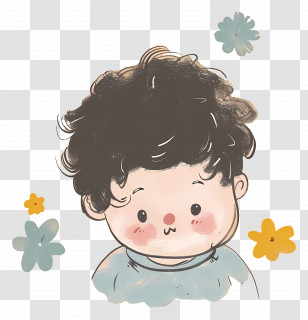 Doodle Child - Cute Child Cartoon Drawing Transparent PNG