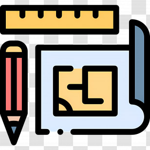 Construction Drawing - Blueprint And Pencil For Design Transparent PNG