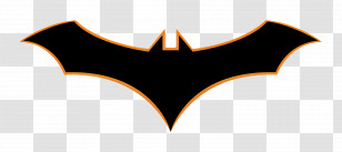 Batman Logo - Black Bat Silhouette Logo Transparent PNG
