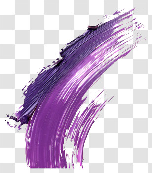 Brush Stroke - Purple Artistic Paint Stroke Design Transparent PNG