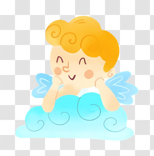 Cupid - Cute Cherub Illustration Transparent PNG