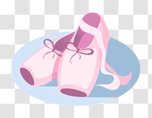Ballet Shoes - Pink Ballet Shoes Transparent PNG