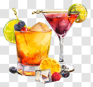 Cocktail Day - Refreshing Cocktails For Party Celebrations Transparent PNG