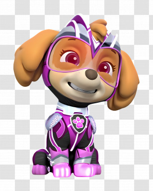 Paw Patrol - Cartoon Dog In Superhero Costume Transparent PNG