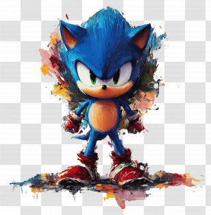 Sonic The Hedgehog - Blue Hedgehog Character Transparent PNG