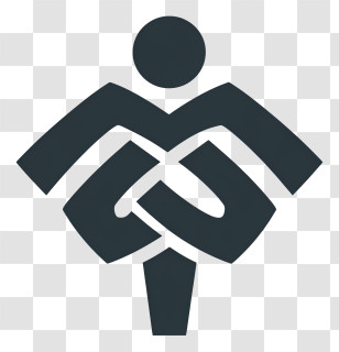 Knot Logo - Abstract Person Handshake Icon Transparent PNG