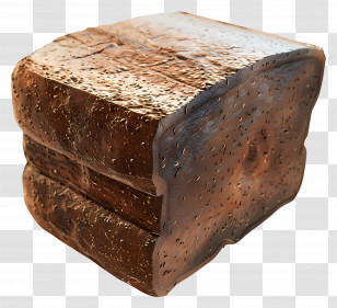 Brown Bread - Dark Rye Bread For Hearty Sandwiches Transparent PNG