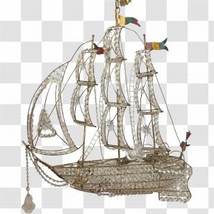 Boat Cartoon - Light - Tall Ship Sail Transparent PNG