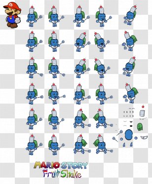 Fangame Cartoon Mario Series Personal Pronoun - Fictional Character - Fruits Shake Transparent PNG