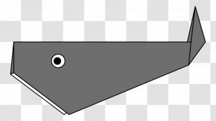 Whales Paper Drawing Origami Image - Black - Olabilir Transparent PNG