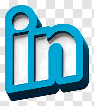 Linkedin Logo - 3D LinkedIn Logo Transparent PNG