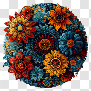 Mandala - Colorful Floral Mandala Illustration Transparent PNG