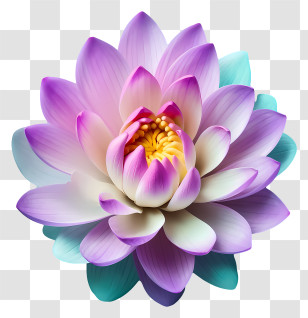 Purple Lotus Flower - Beautiful Purple Lotus Flower Transparent PNG