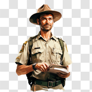 National Park Service Founders Day - Park Ranger In Uniform Transparent PNG