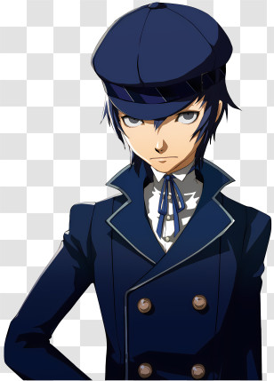 Shin Megami Tensei - Serious Anime Character With Blue Hat Transparent PNG