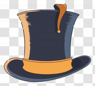 Top Hat - Vintage Top Hat Illustration Transparent PNG