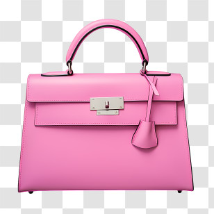 Handbag Day - Pink Designer Handbag Transparent PNG