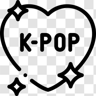 Kpop - K-Pop Heart Icon Transparent PNG