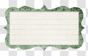 Shiny Brite Paper Place Mats Rectangle Holiday - Patterned Green Scroll Transparent PNG