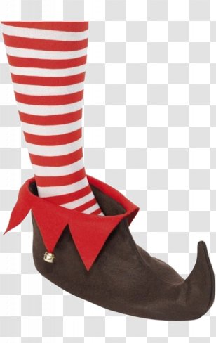Santa Claus Elf Shoes Adult Costume Smiffys - Party Transparent PNG