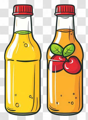 Juice Bottle - Fruit Juice Bottles Transparent PNG