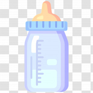 Baby Cup - Baby Bottle With Milk Transparent PNG