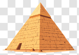 Egypt Pyramid - Detailed Ancient Egyptian Pyramid Illustration Transparent PNG