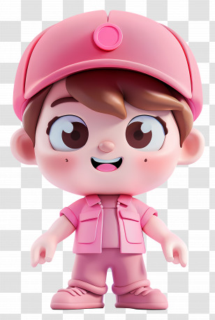 Timmy Turner - Smiling Cartoon Child In Pink Outfit Illustration Transparent PNG