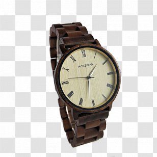 Watch Holzkern Clock Chronograph English Walnut - Ahornholz Transparent PNG